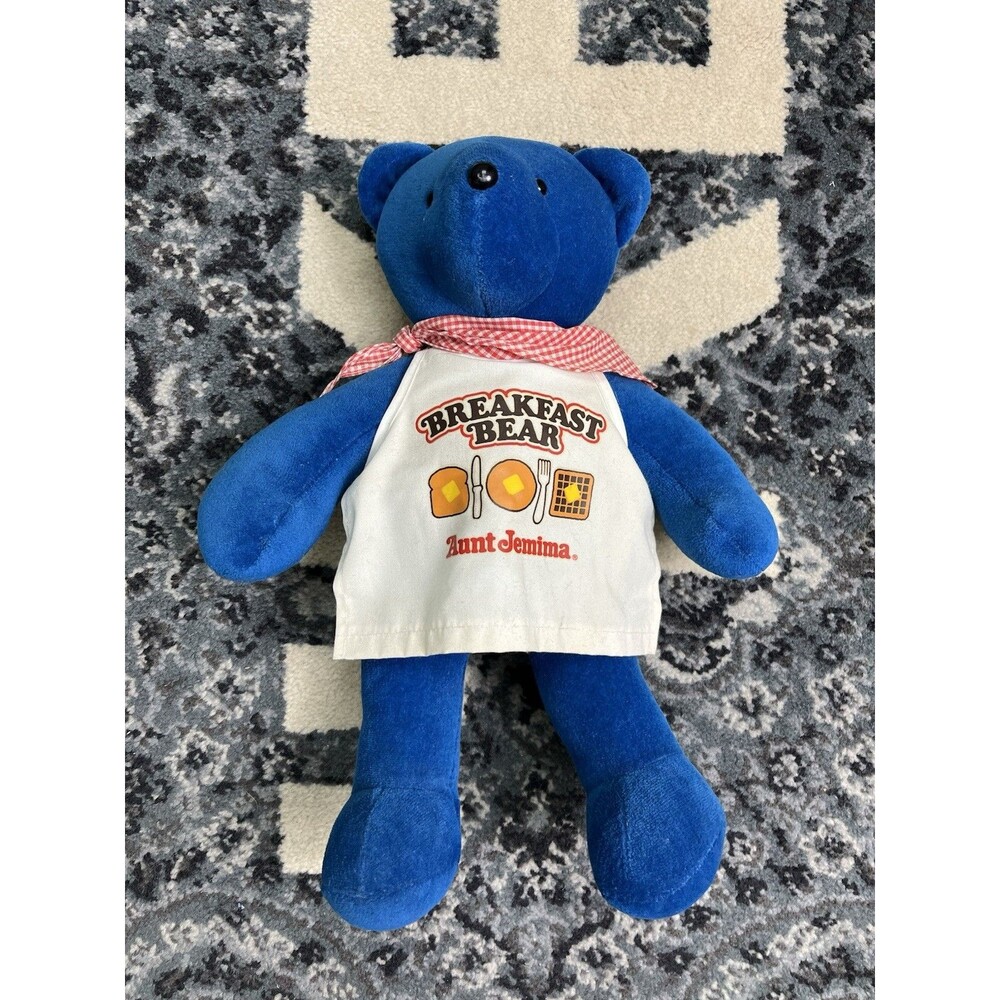 VINTAGE BLUE BEAR VIB GREAT AMERICAN TEDDY BEAR BREAKFAST PLUSH